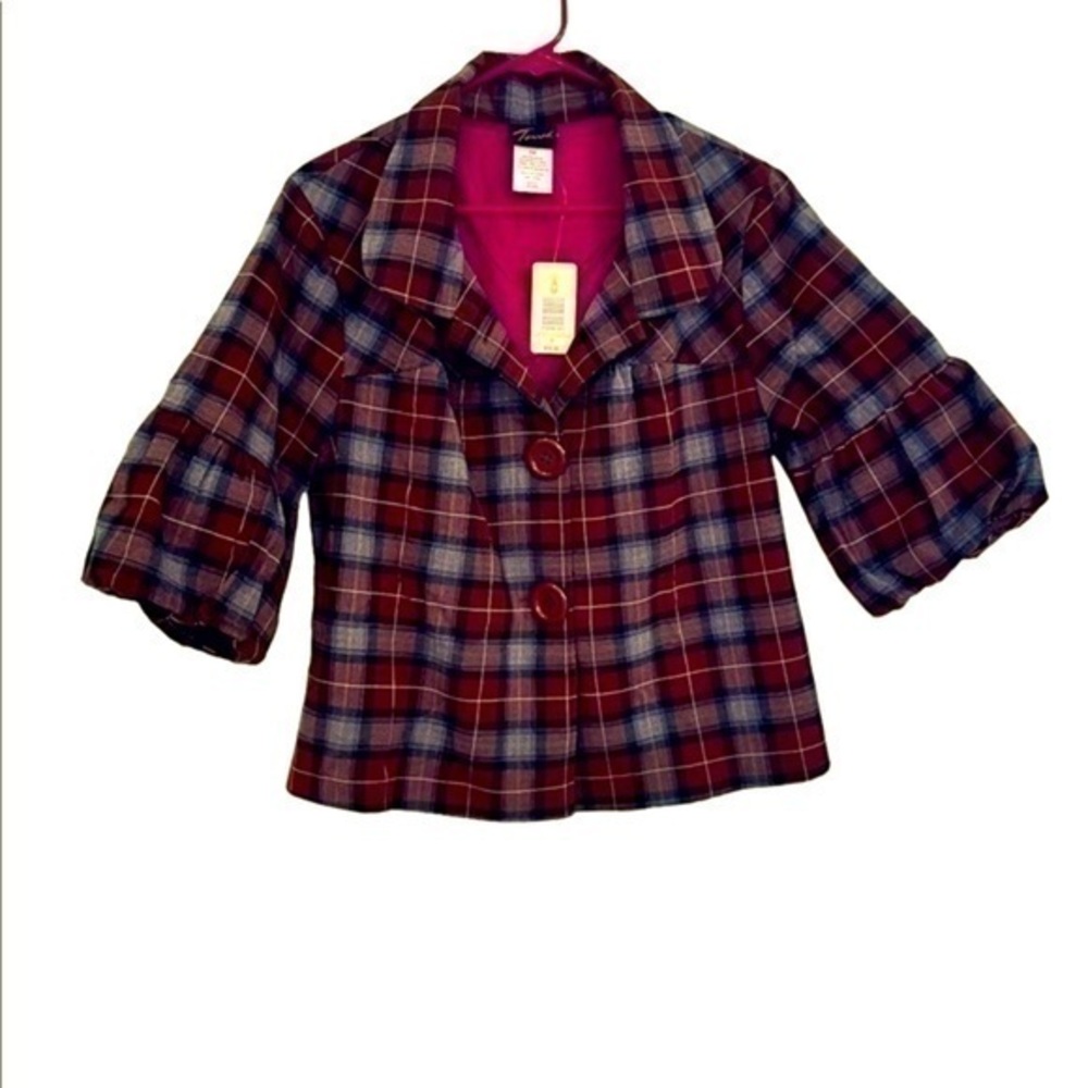 TORRID Plus Size Brown Plaid Jacket | Size OX | brand new Torrid jacket NWT
